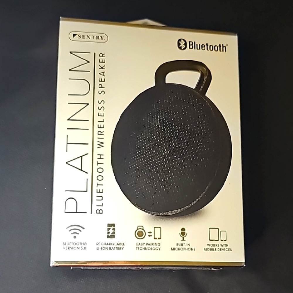 NEW IN BOX Sentry Platinum Bluetooth Wireless Speaker